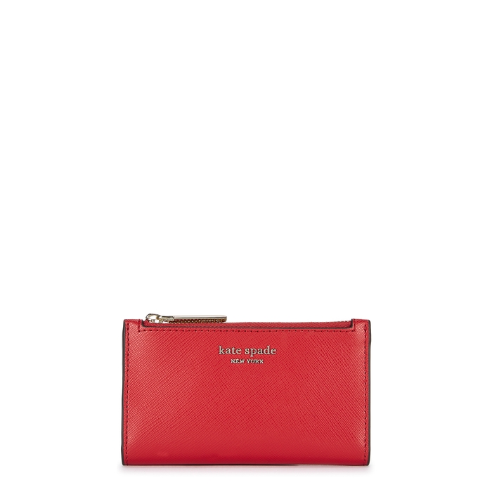 KATE SPADE SPENCER SMALL RED LEATHER WALLET,3758447
