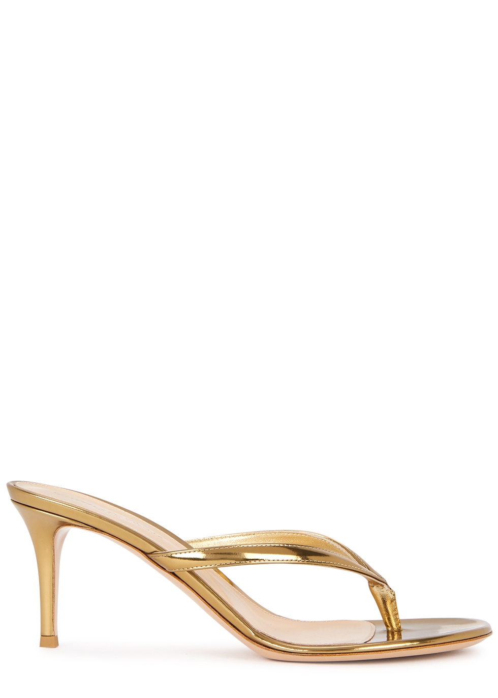 gianvito rossi gold heels