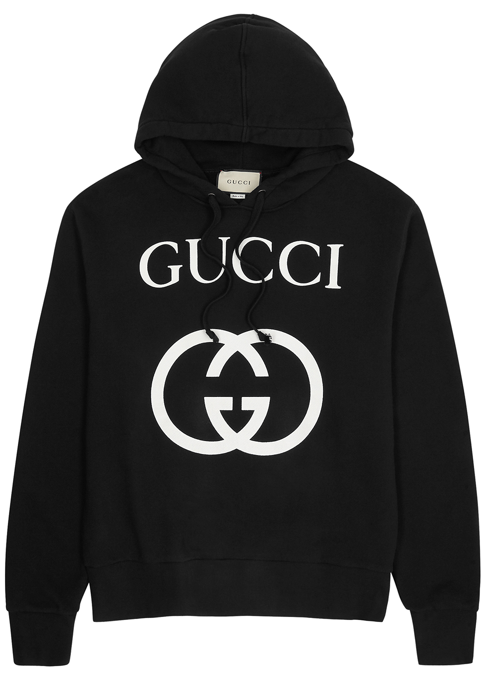 gucci hoodie black and white