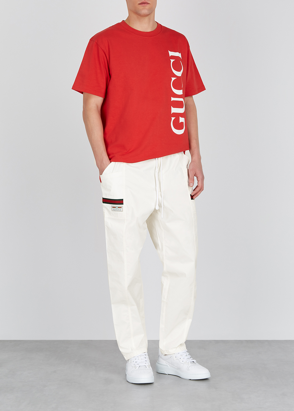 gucci white sweatpants