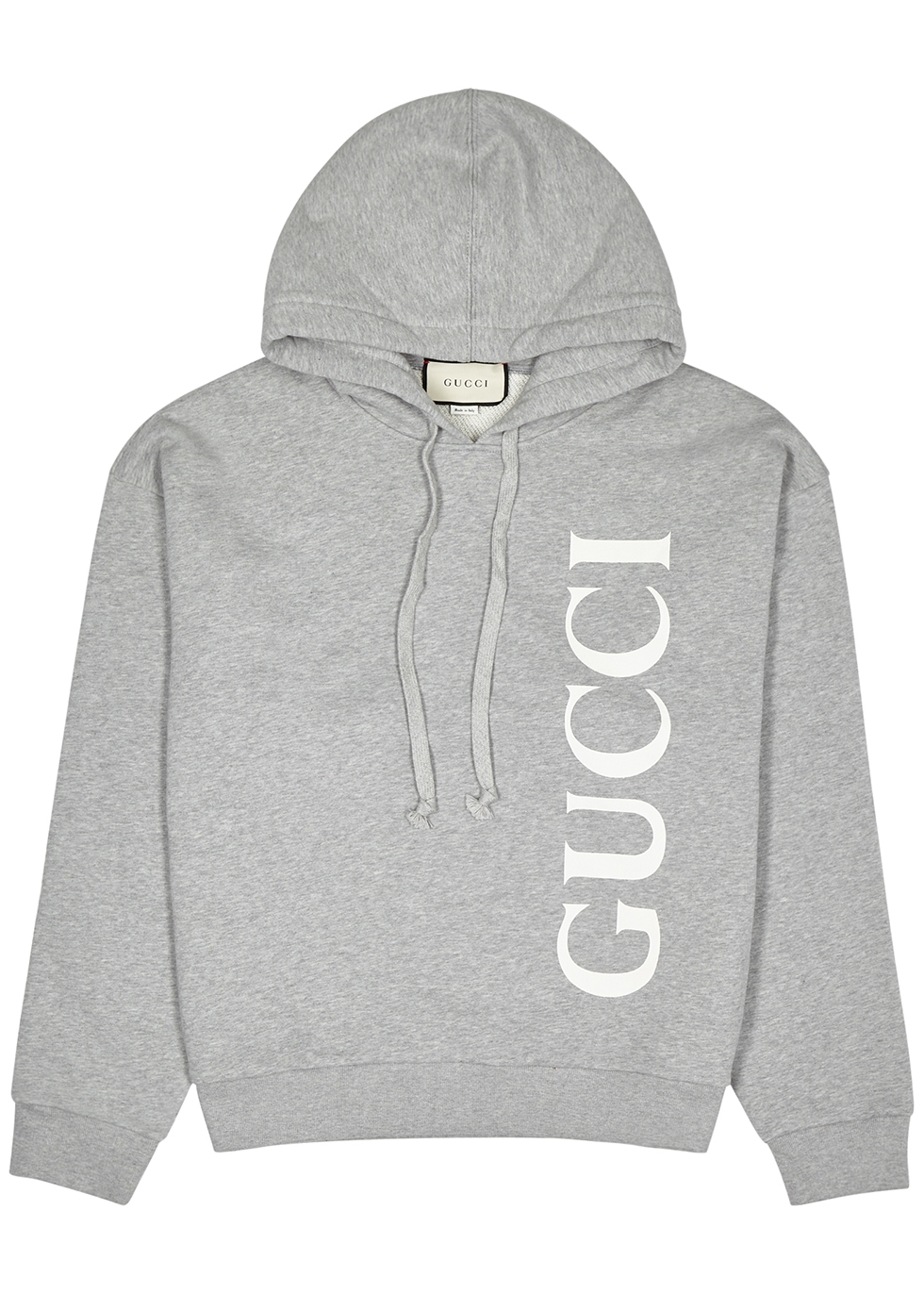 Gucci Grey logo hooded cotton 
