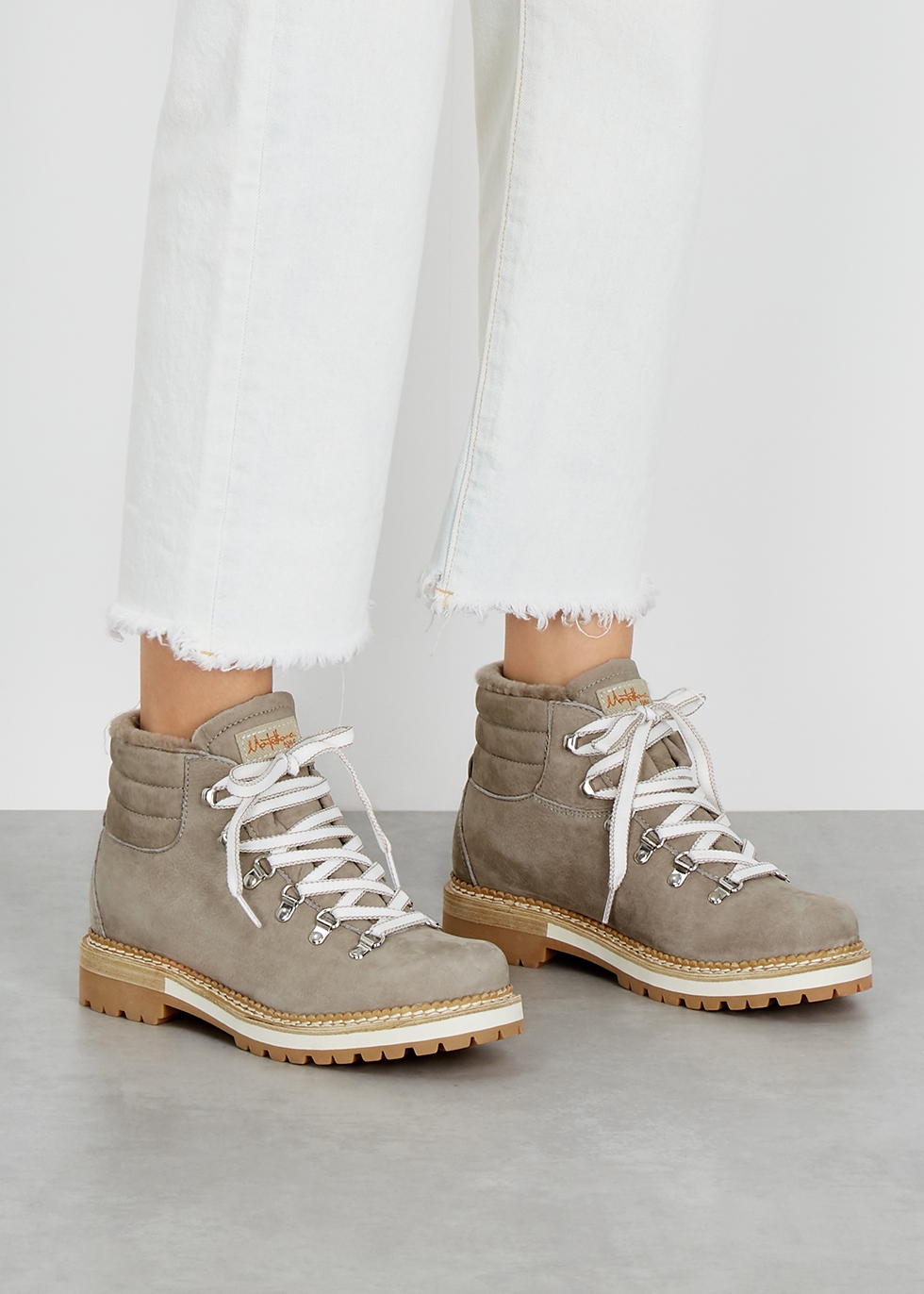 shearling lined ankle boots