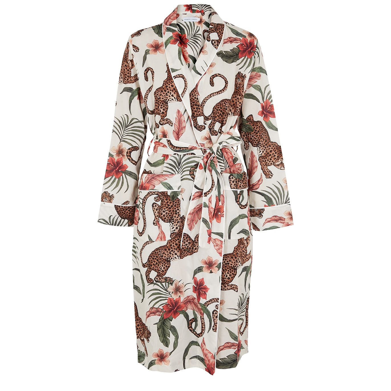 Desmond & Dempsey Soleia printed cotton robe - Harvey Nichols