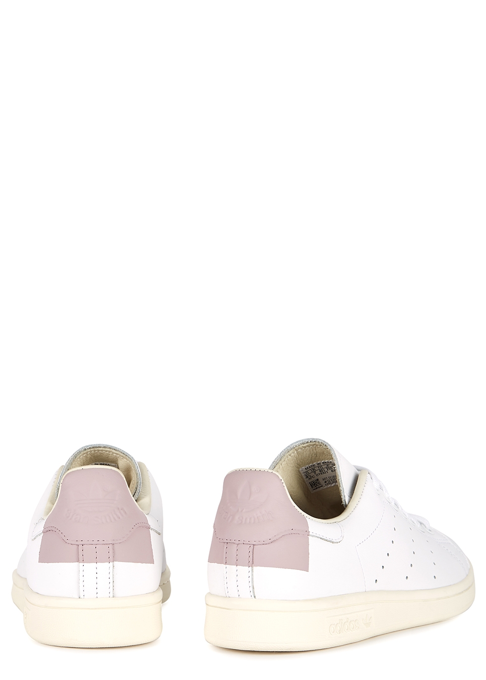 pink leather sneakers