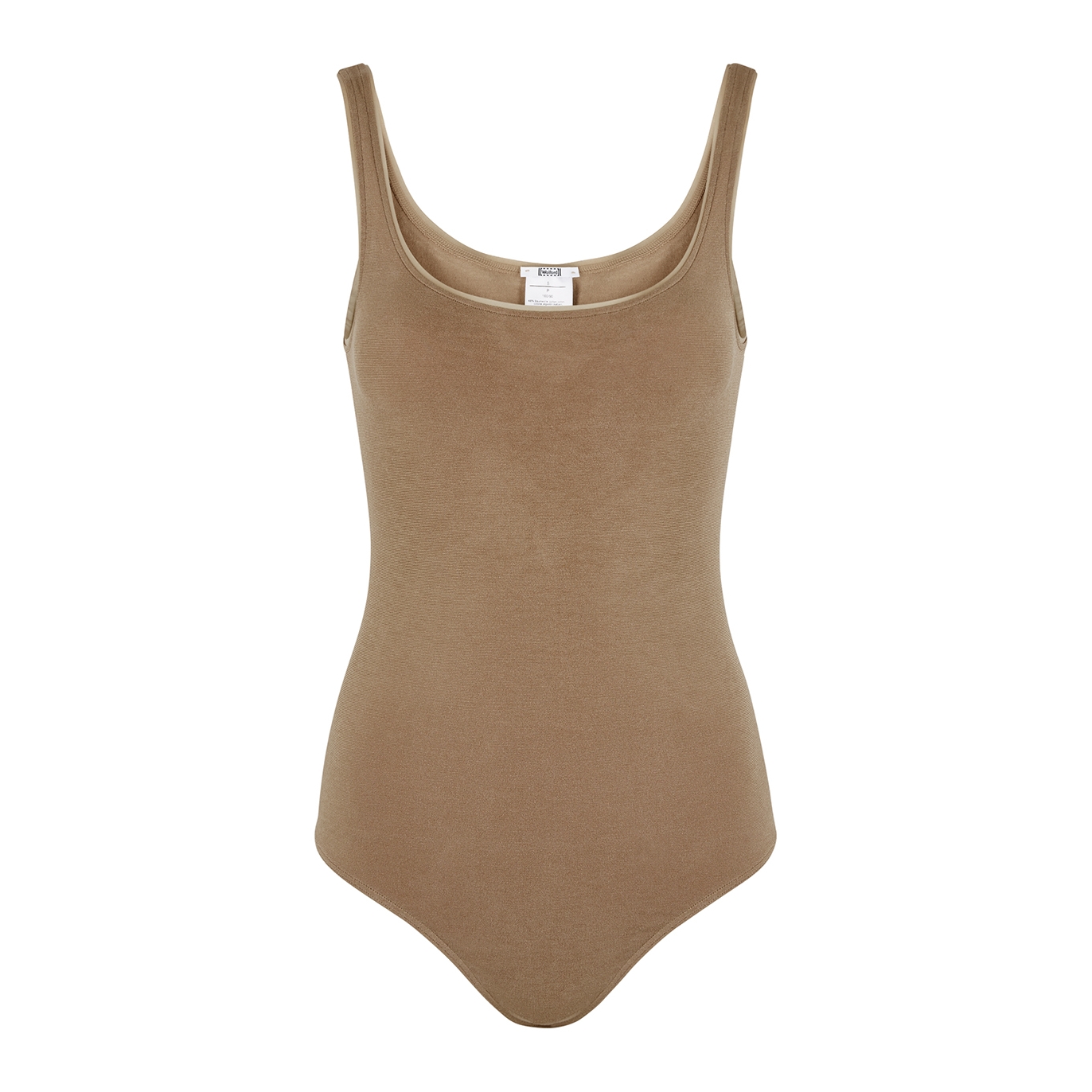 Wolford Jamaika Brown Cotton-blend Bodysuit - Light Brown - L
