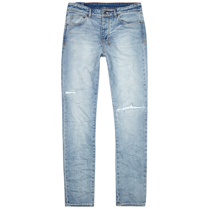 Ksubi Chitch Light Blue Slim-leg Jeans In Denim | ModeSens
