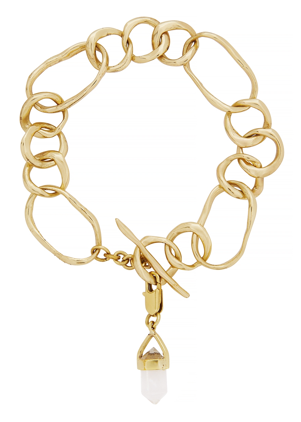 Crystalised gold-plated bracelet
