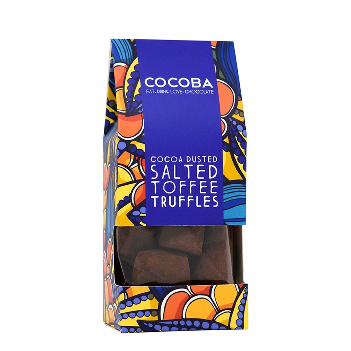 Cocoba Cocoa Dusted Salted Toffee Truffles 175g