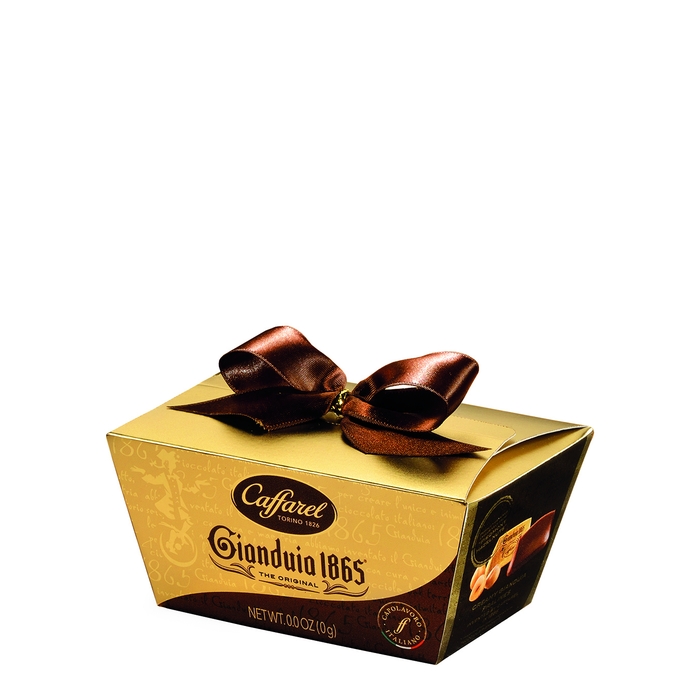 Caffarel Gianduia 1865 Piedmont Hazelnut Chocolates Gold Ballotin 120g