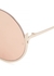 Olivia pink round-frame sunglasses - Linda Farrow Luxe