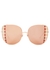 Amelia mirrored oversized sunglasses - Linda Farrow Luxe