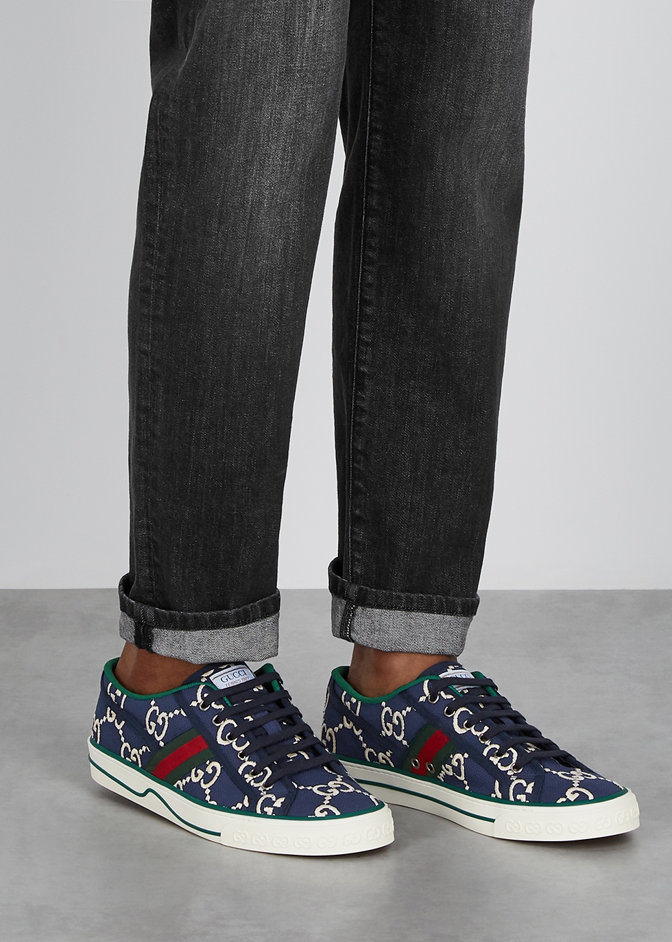 navy gucci sneakers