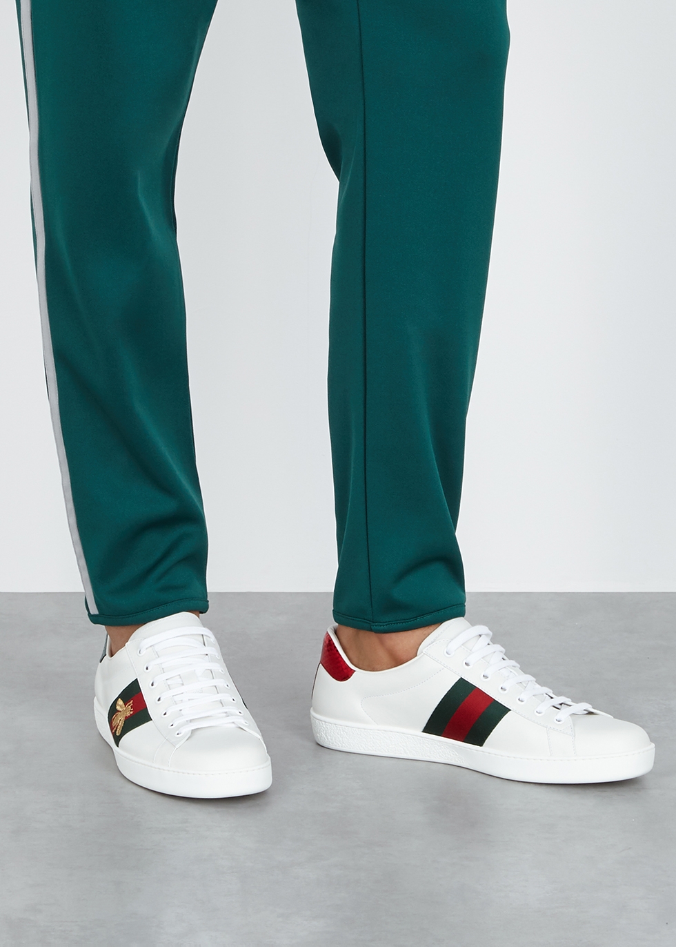 gucci ace leather