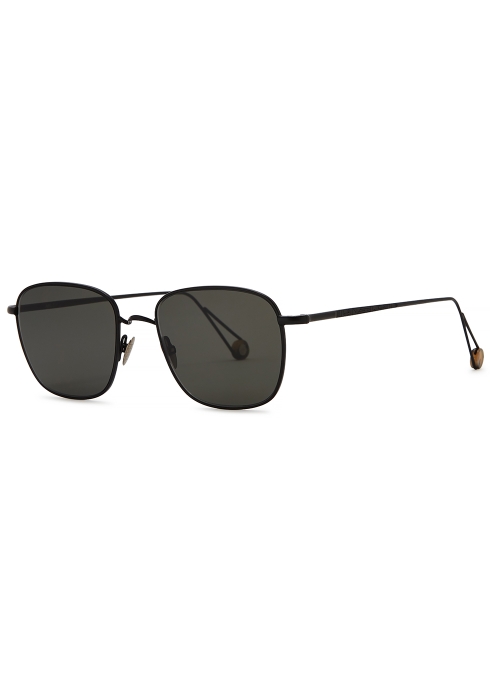 Ahlem Place Blanche Oval-frame Sunglasses In Black