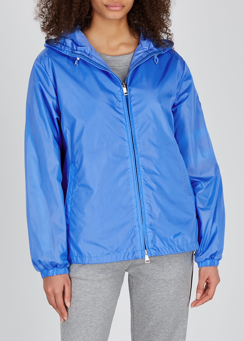 Moncler Alexandrite blue shell jacket 