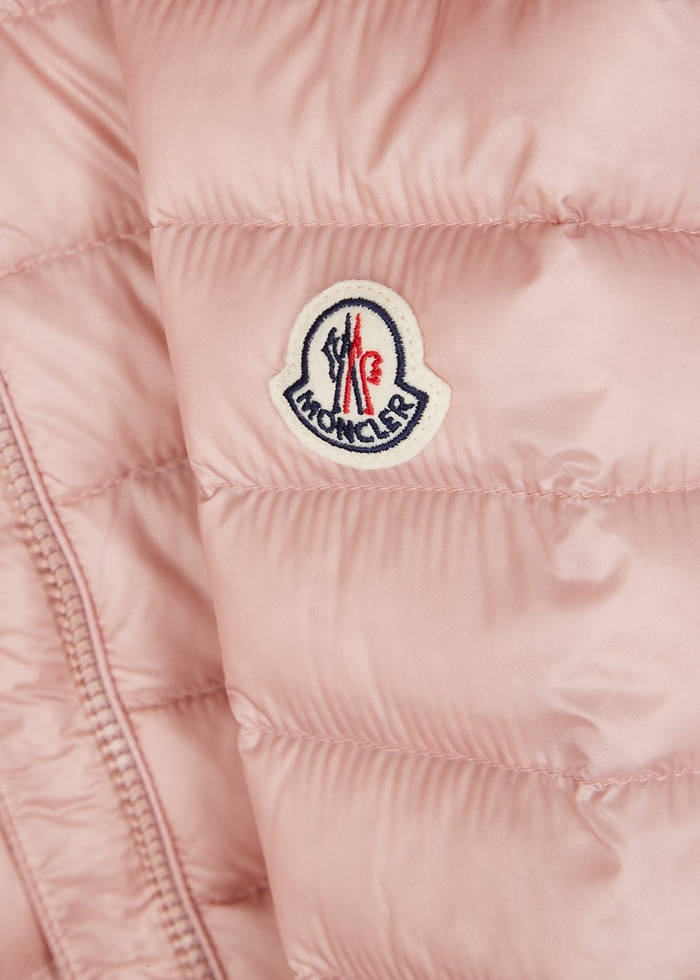 pink moncler coat