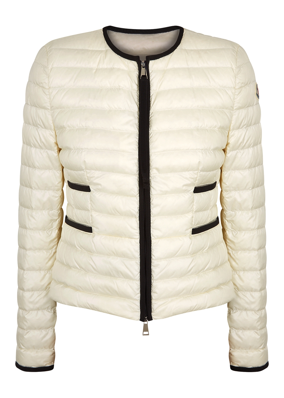 Moncler Baillet ivory quilted shell 