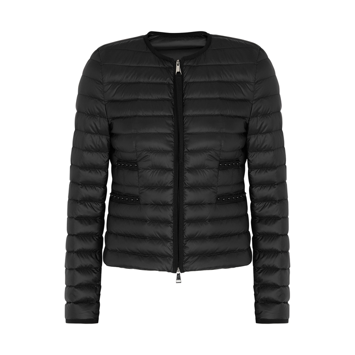 MONCLER BAILLET BLACK QUILTED SHELL JACKET,3157691