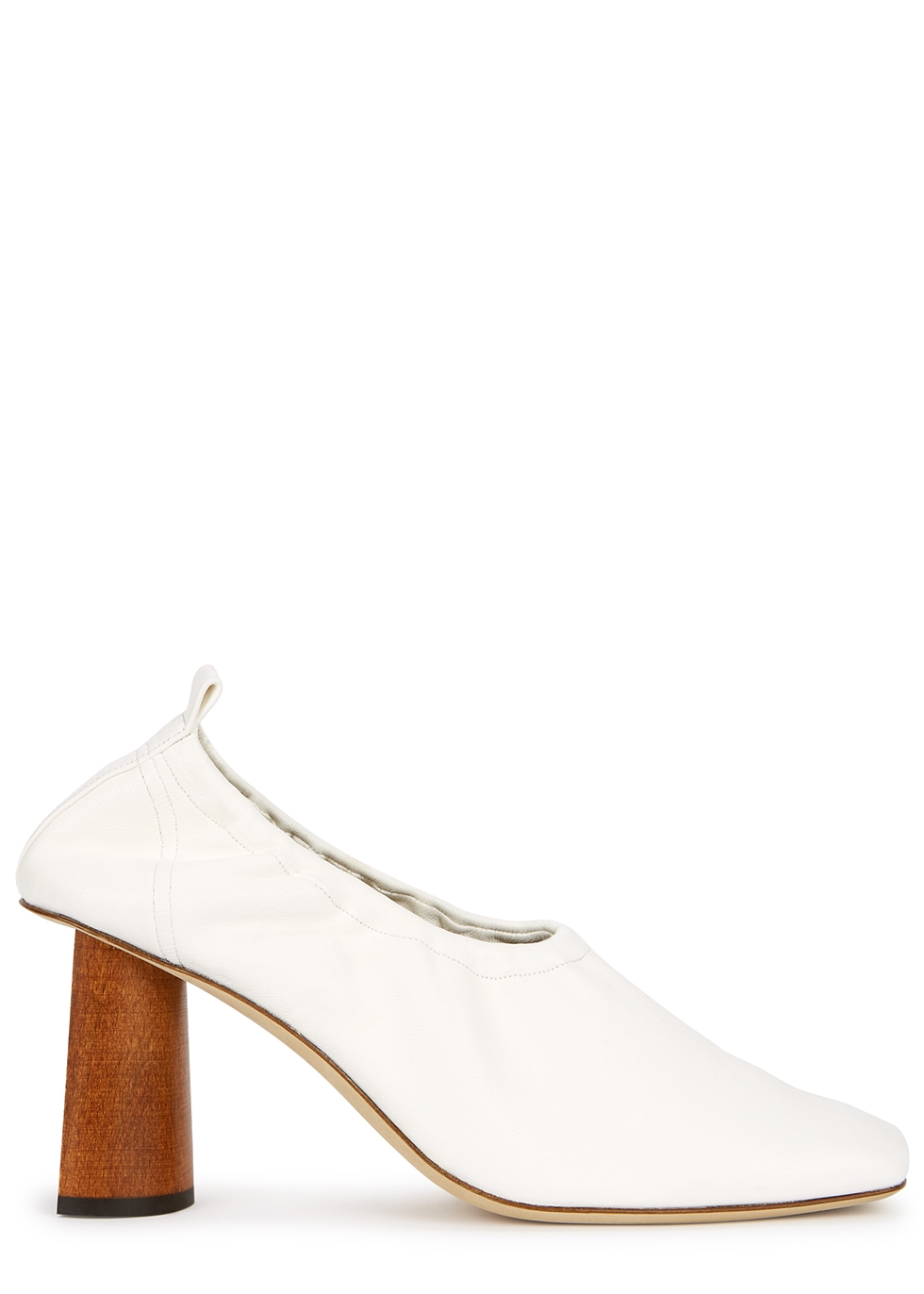 white leather pumps dress shoes
