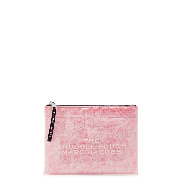 MARC JACOBS THE SNUGGLE FAUX SHEARLING AND PVC POUCH,3761525