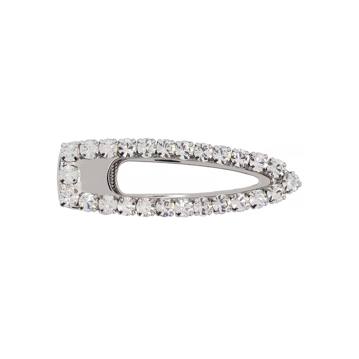 MARC JACOBS CRYSTAL-EMBELLISHED SILVER-TONE HAIR CLIP,3159934
