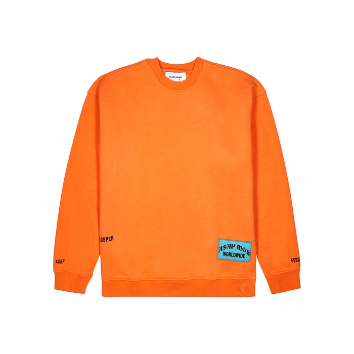 Asap Ferg By Platformx Asap Ferg By Platform X Hamilton Orange Cotton-jersey Sweatshirt