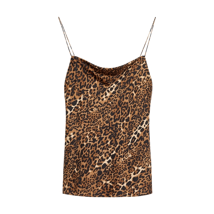 CAMI NYC THE AXEL LEOPARD-PRINT STRETCH-SILK TOP,3707478