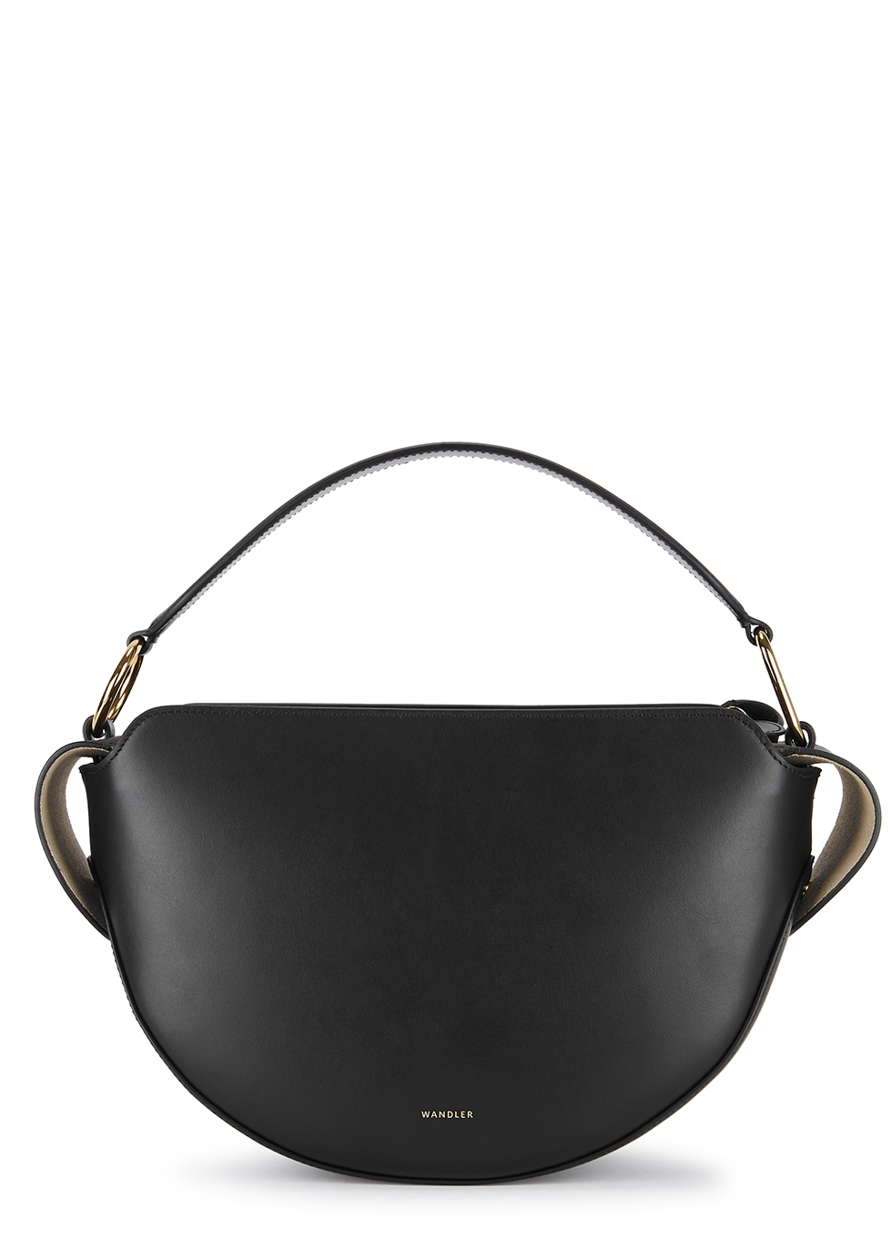 Wandler Yara black leather top handle bag - Harvey Nichols
