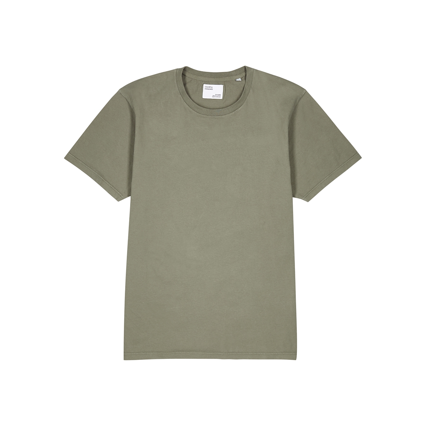 COLORFUL STANDARD Army green cotton T-shirt - Harvey Nichols