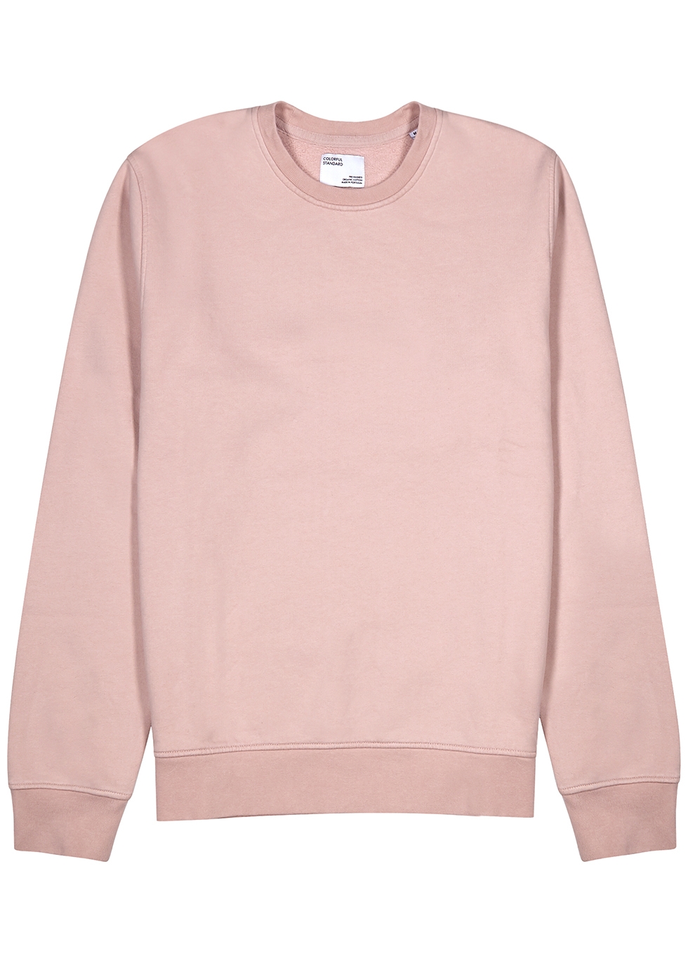 COLORFUL STANDARD Light pink cotton sweatshirt - Harvey Nichols