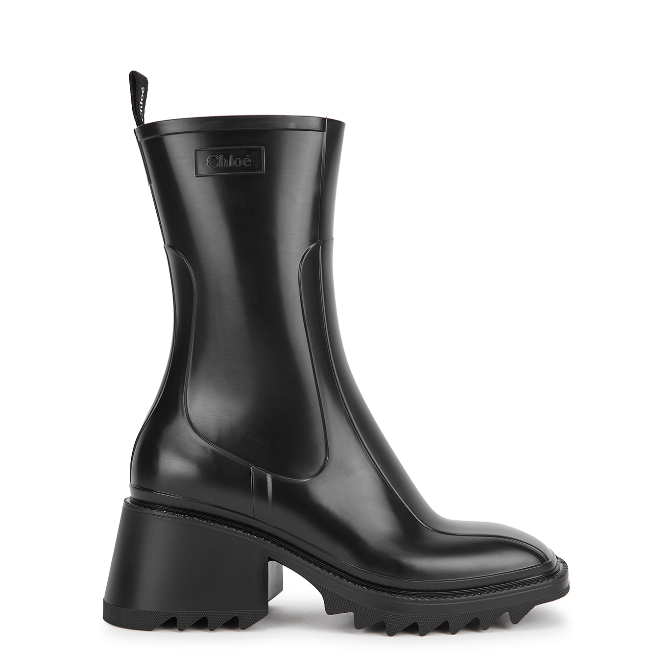 Chloé Betty 75 black PVC boots - Harvey Nichols