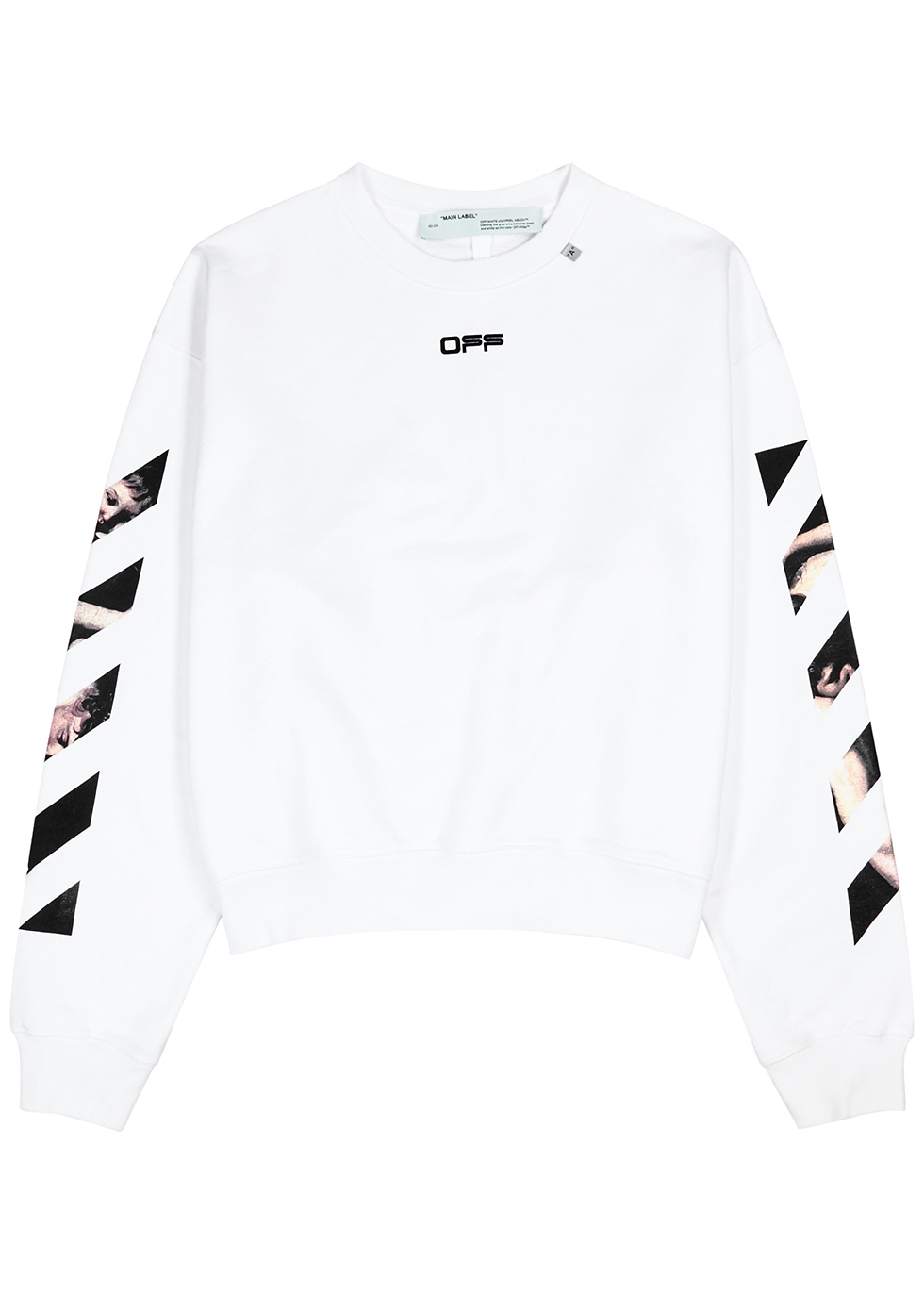 white cotton sweatshirt