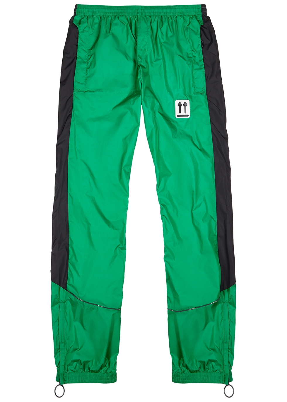 green and white sweatpants