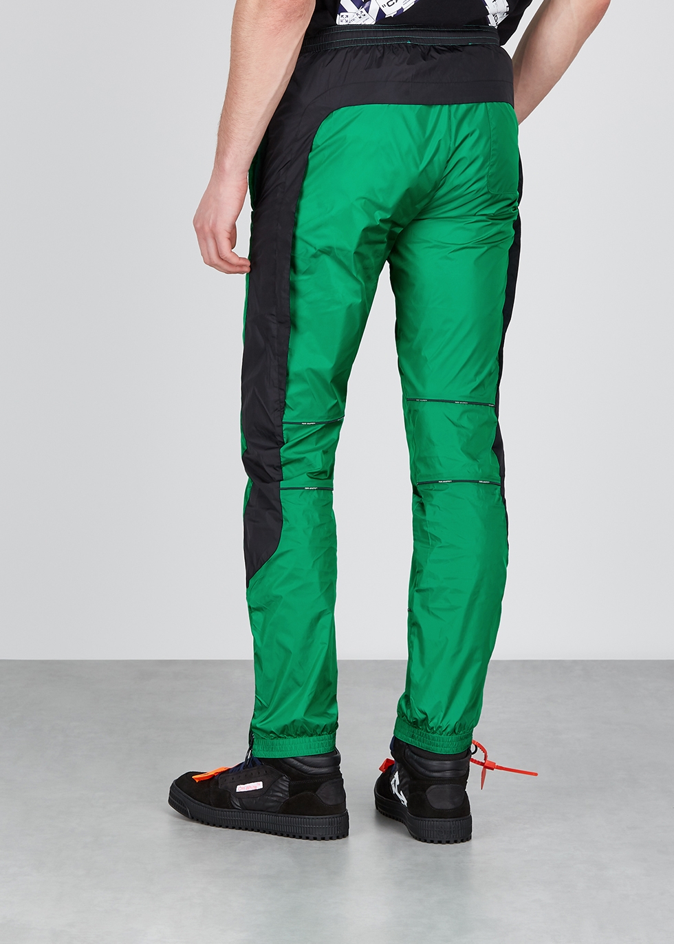 black and green sweatpants