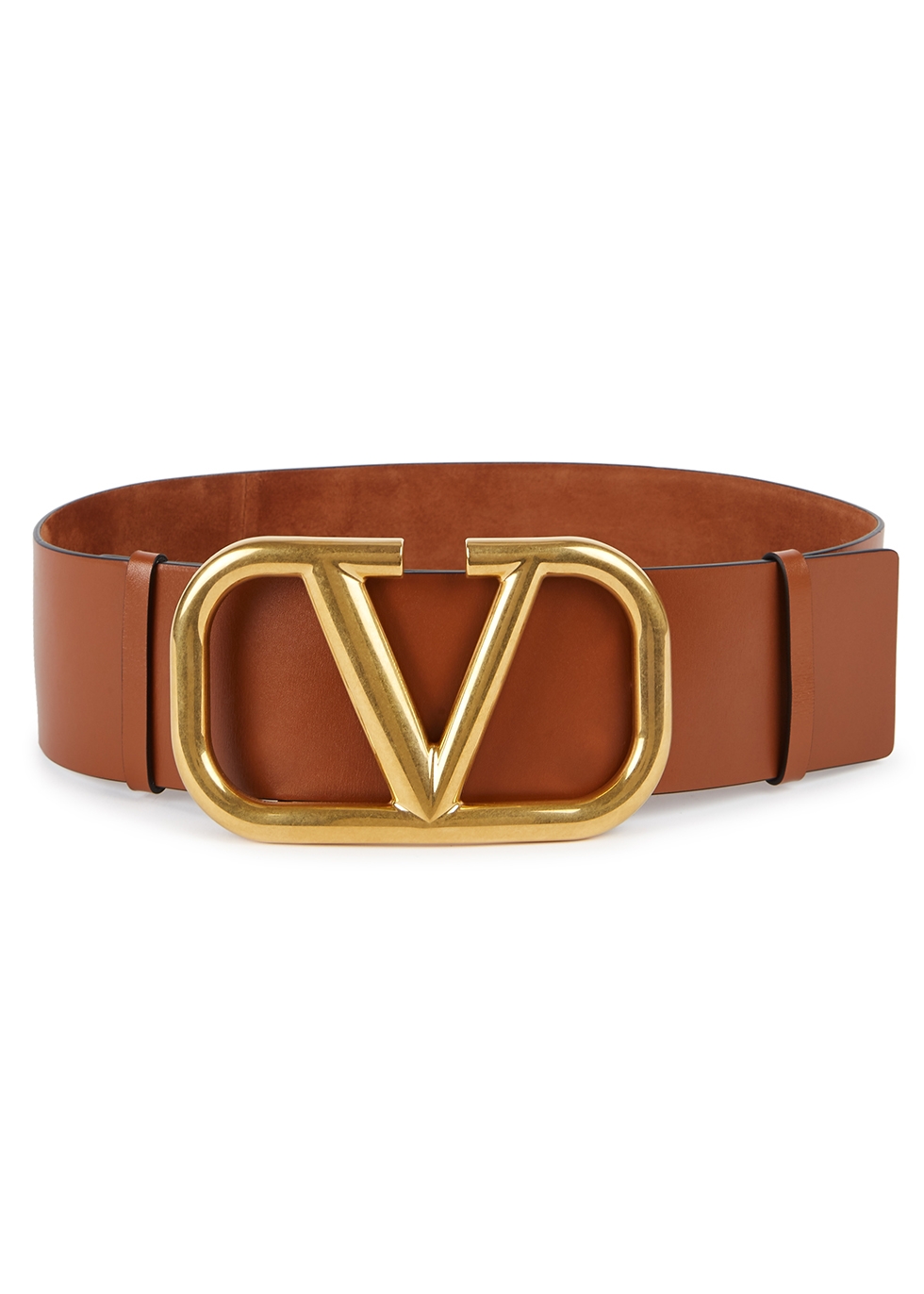 Valentino Valentino Garavani VLogo reversible suede belt - Harvey Nichols