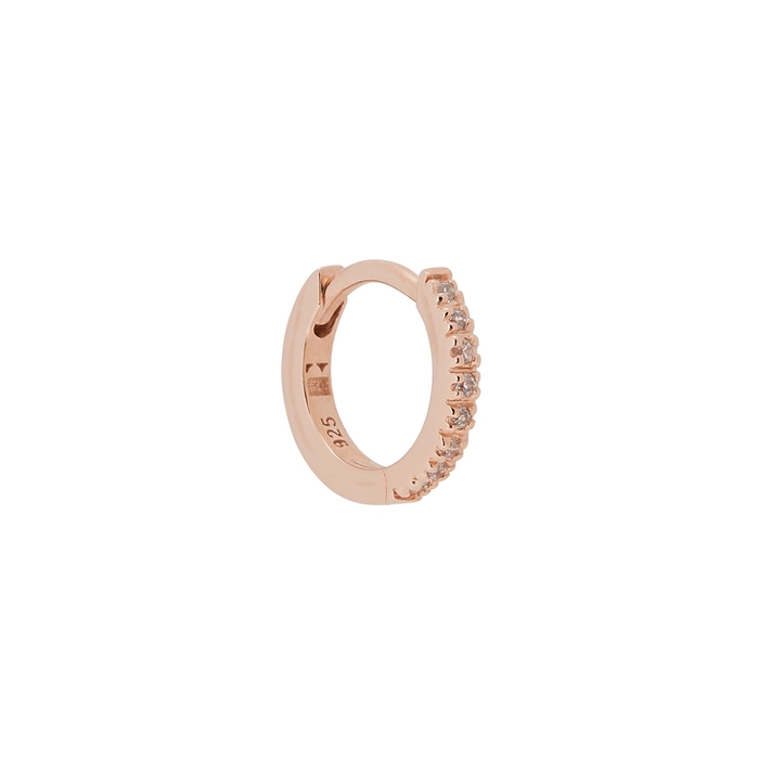 ROSIE FORTESCUE 18KT ROSE GOLD-PLATED SINGLE HOOP EARRING,3753544