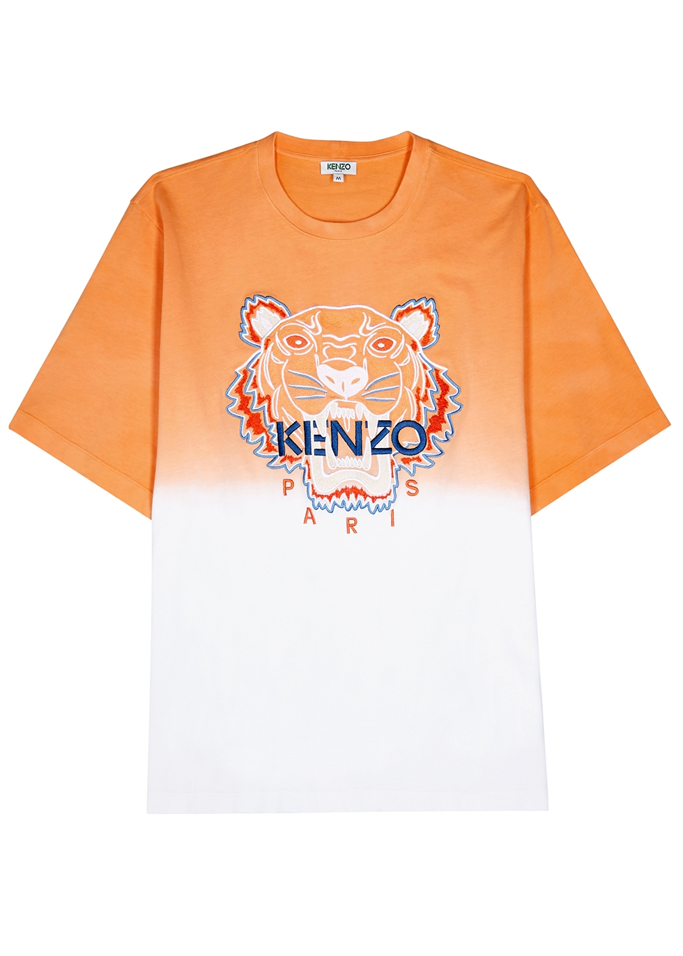 white and orange kenzo shirt