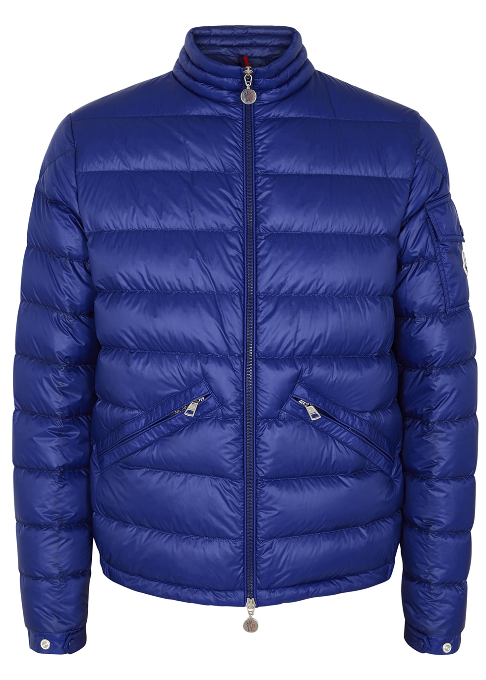 Moncler Agay blue quilted shell jacket - Harvey Nichols