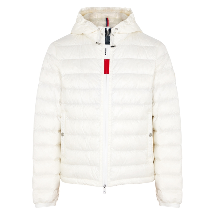 MONCLER ROOK OFF-WHITE QUILTED SHELL JACKET,3243280