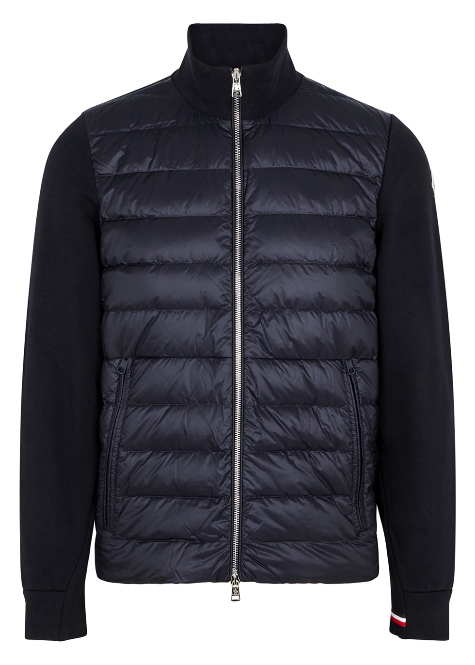 Moncler Navy quilted shell and cotton 