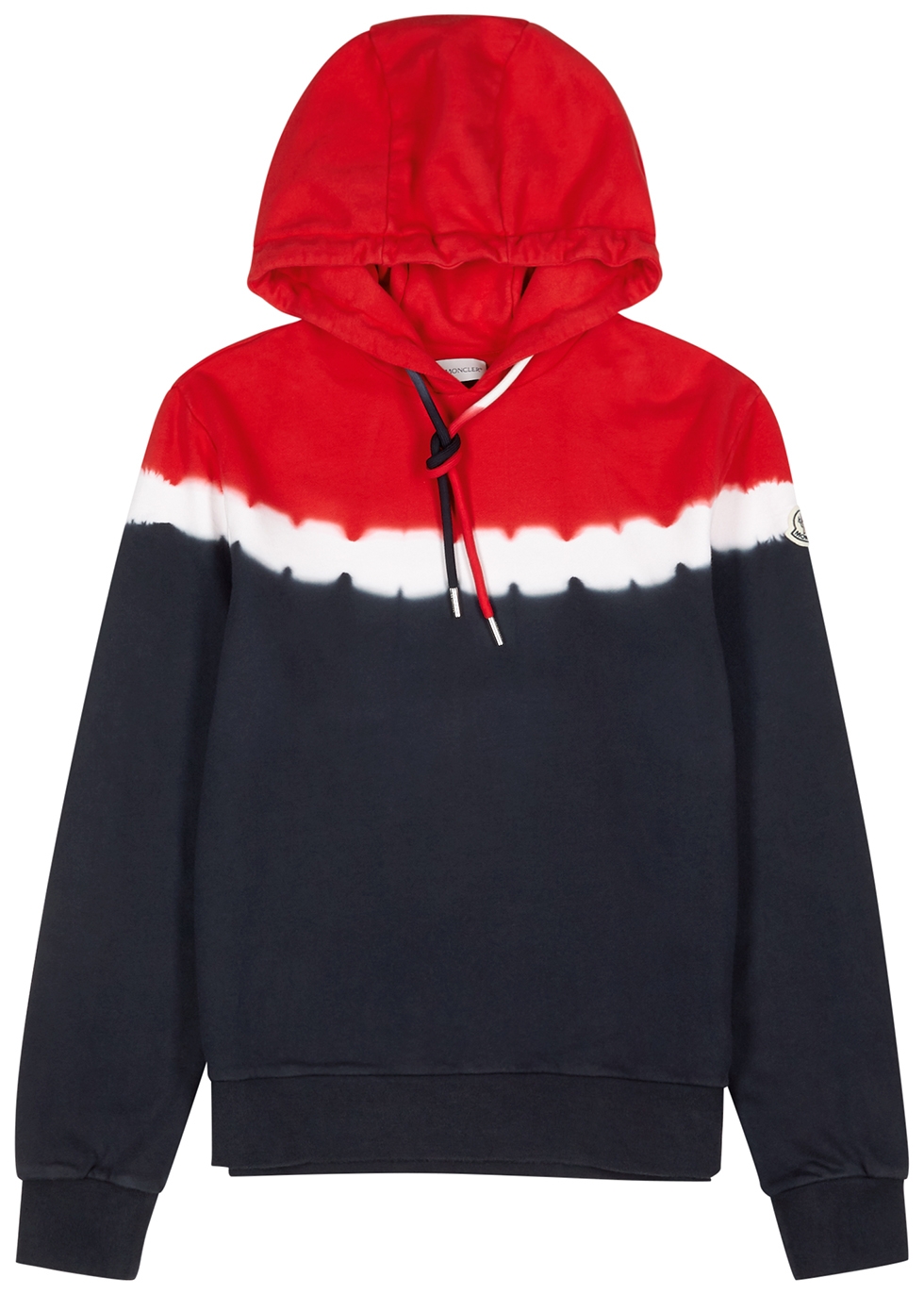 red moncler hoodie