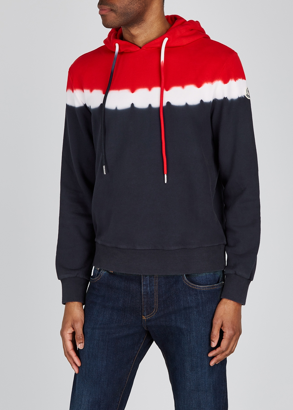 Moncler Tie-dyed hooded cotton 