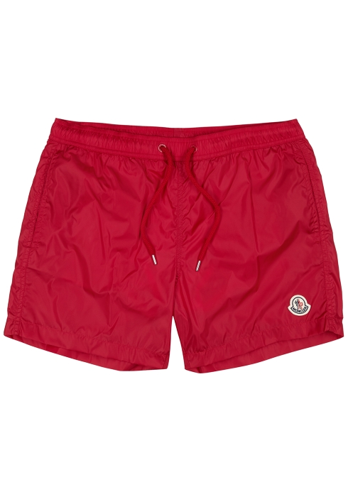 Moncler Red Shell Swim Shorts