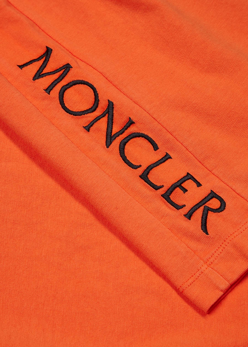 orange moncler shirt