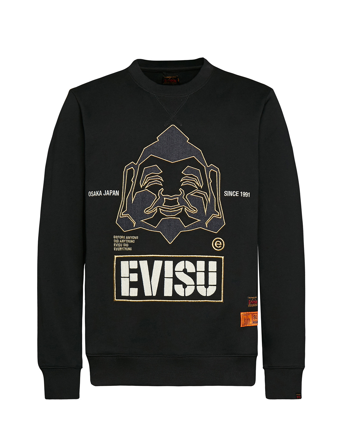 Evisu Sweatshirt with godhead appliqu?? And logo embroidery - Harvey ...