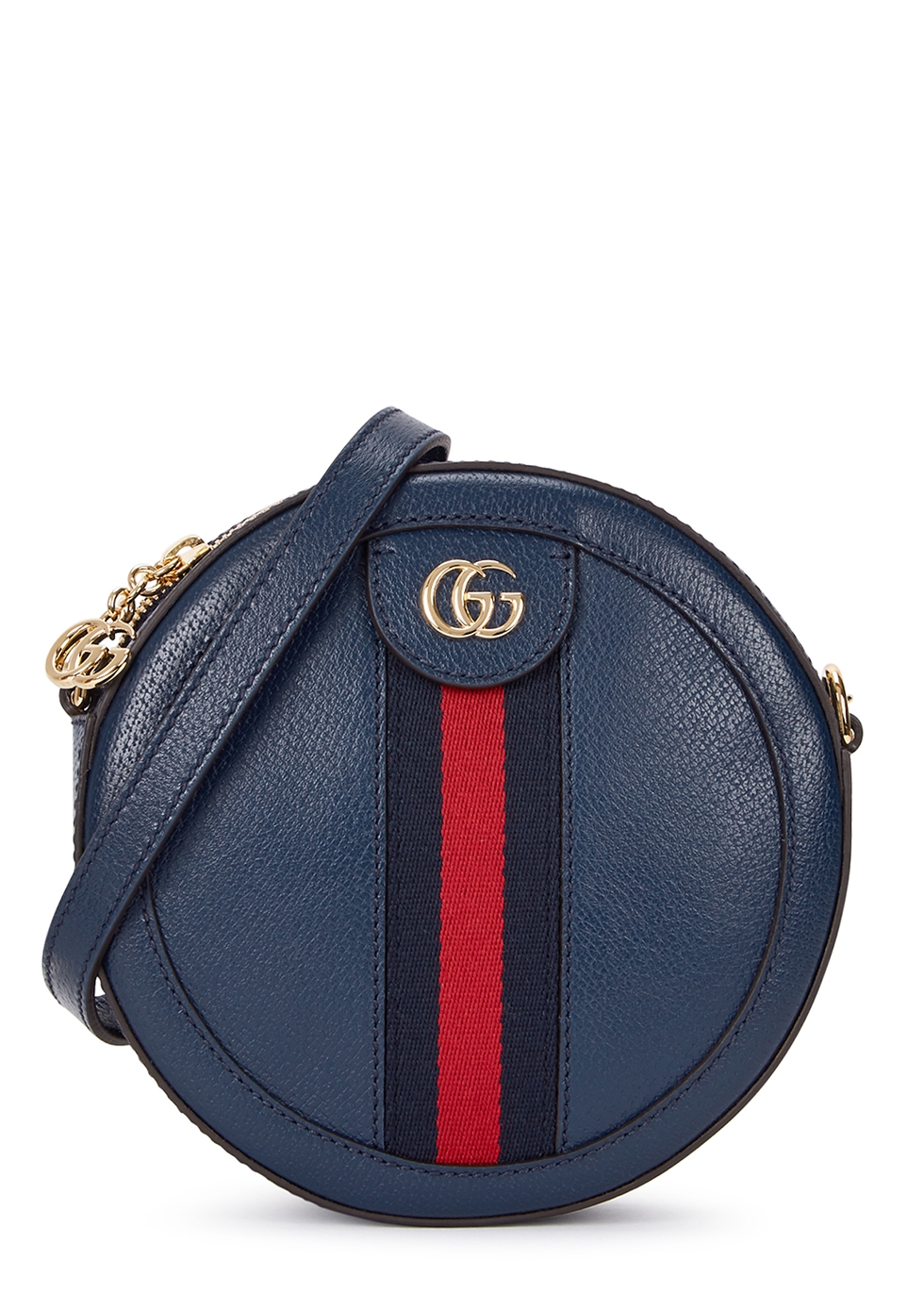 Gucci Ophidia navy leather shoulder bag 