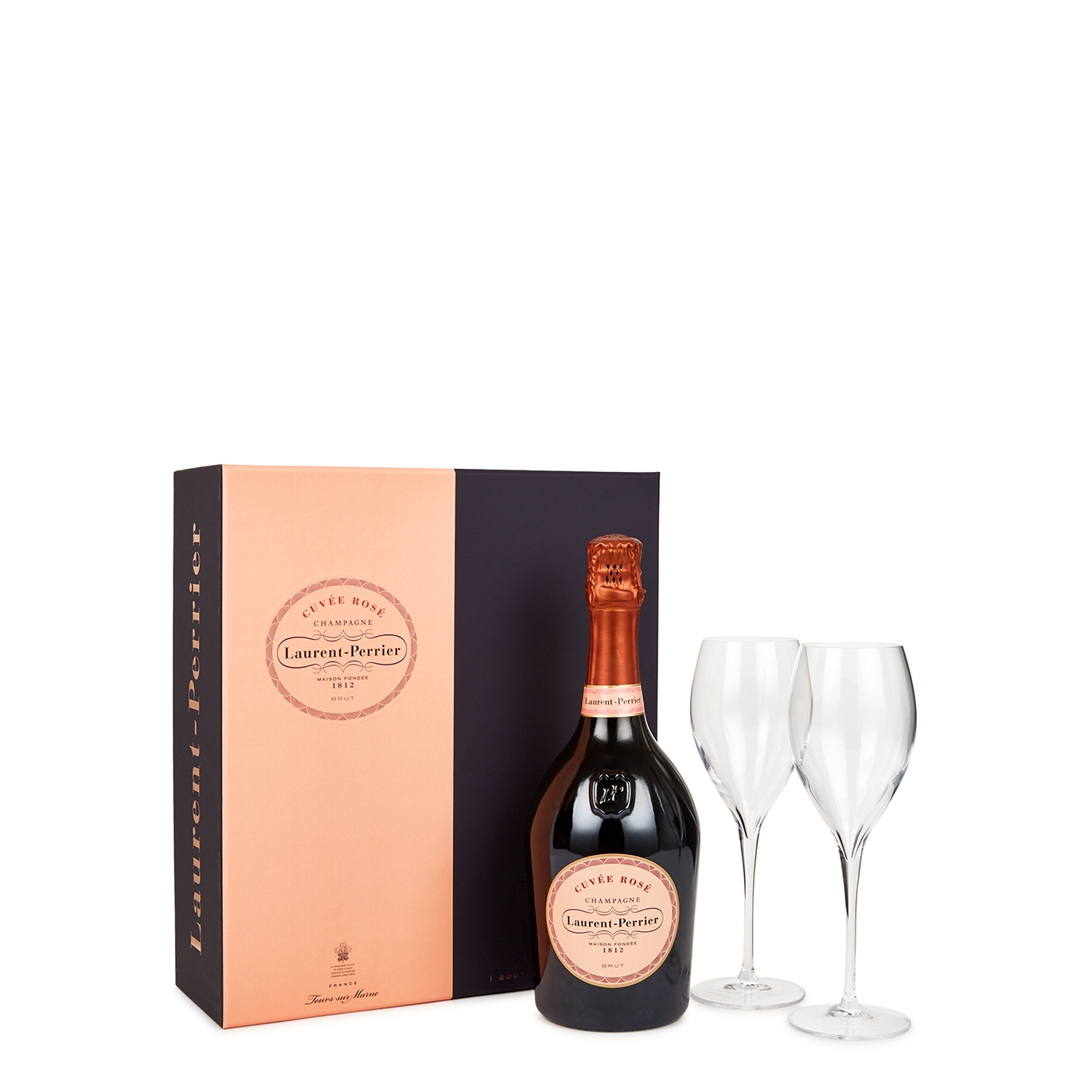 Laurent-perrier Cuvée Rosé Champagne Flute Gift Set NV Sparkling Wine