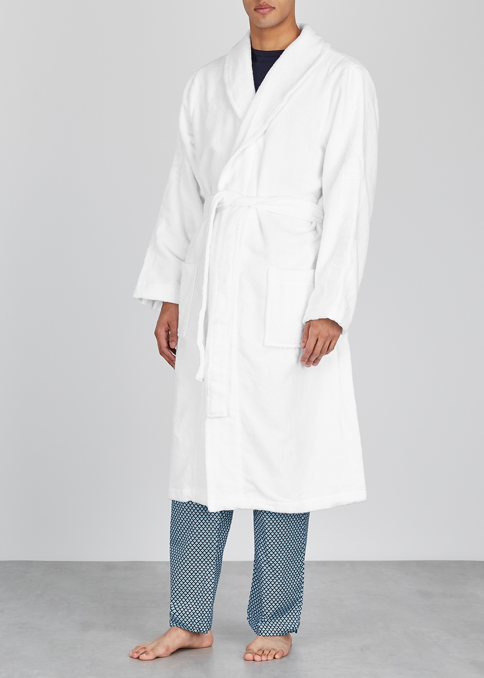 Calvin Klein White terrycloth robe 