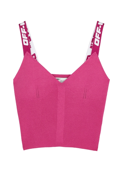Off-white Industrial Fuchsia Stretch-knit Top