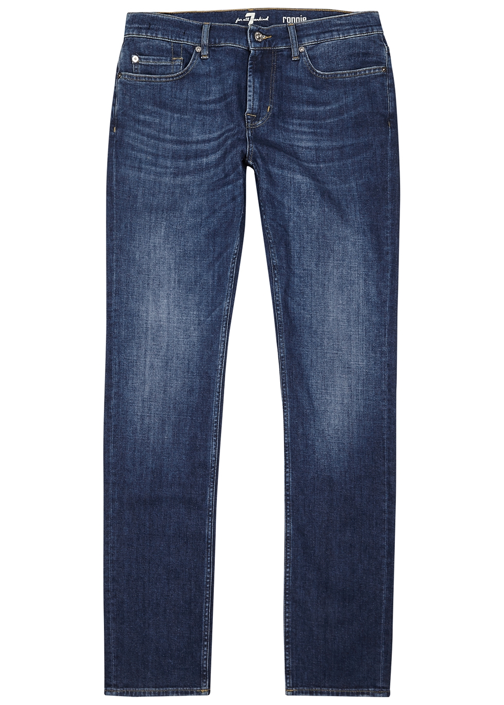 7 For All Mankind Ronnie blue skinny jeans - Harvey Nichols